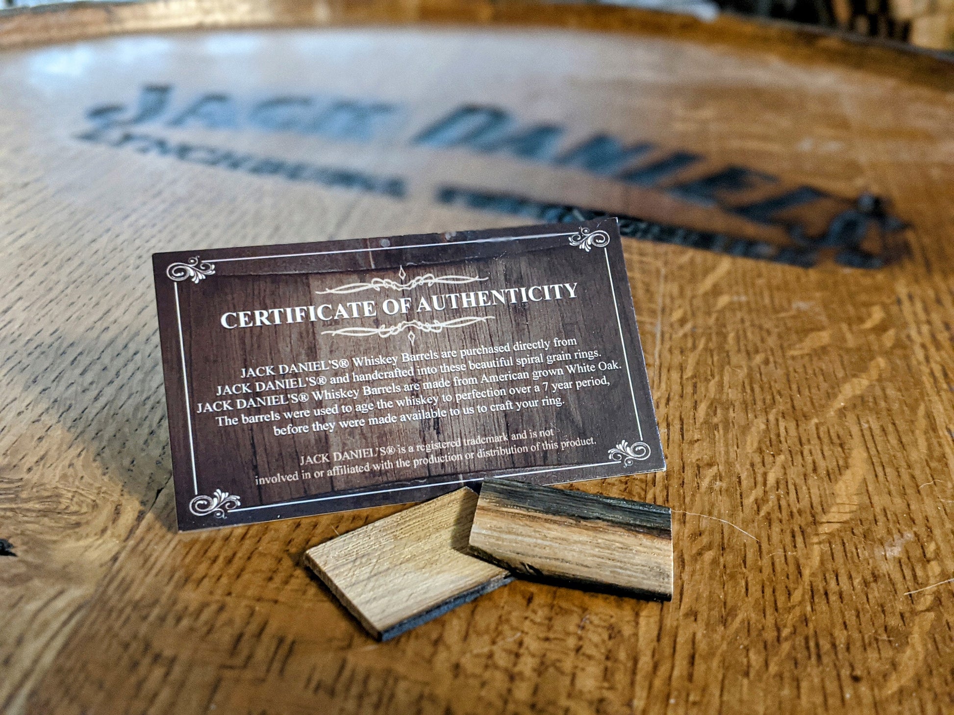 Jack Daniels Whiskey Barrel Ring Unique Wedding Band Mens Ring Handmade Unique wedding band Grown Rings Spiral Grain