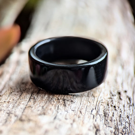 Ebony All Wood Rings Bands GrownRings Handmade, mens gift ideas, mens wood ring, wedding ring, Man ring, Man wedding band, wood ring men, Man wooden ring, Ebony, black ring, wood ring, ebony wood, black wood ring