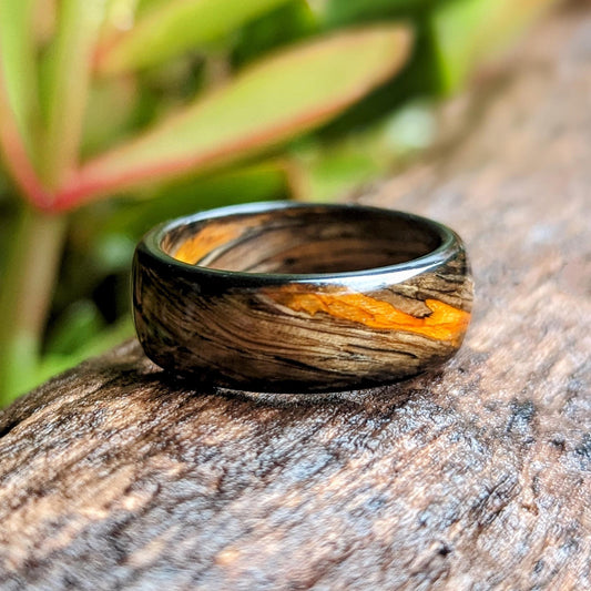 Grown Rings Jameson Orange Spiral Grain Ring