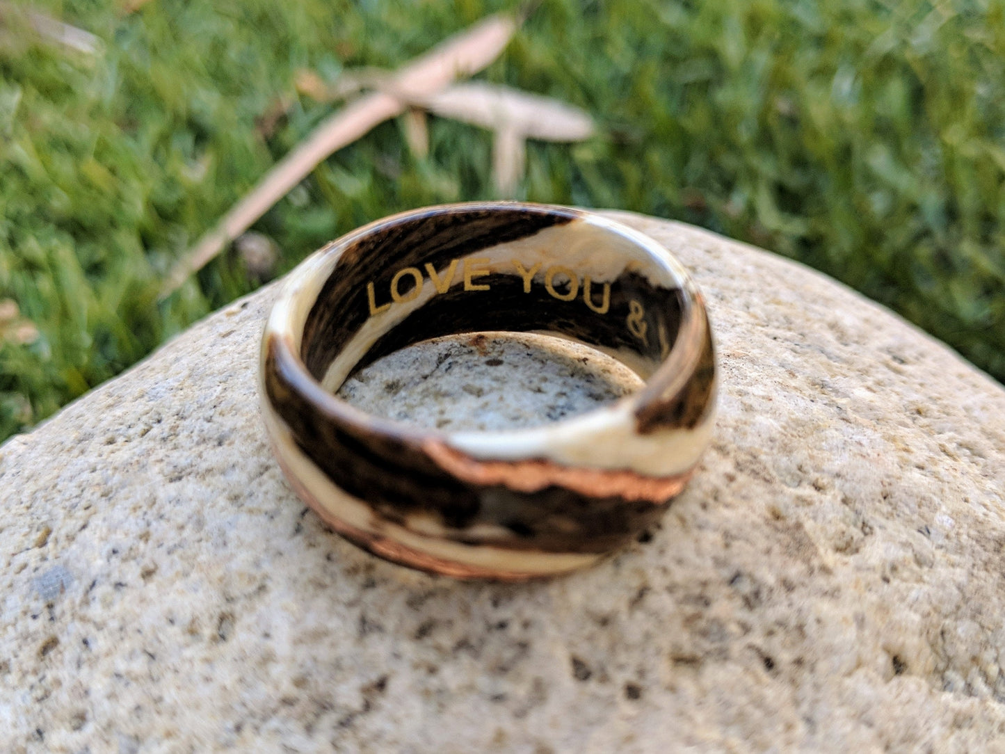 Custom Gilded Inscription (Gold, White Gold, Silver) Statement Rings GrownRings love, Gold, White Gold, Silver, Creativity, Symbol, Runic, Celtic, Inscription, Customization, engraving