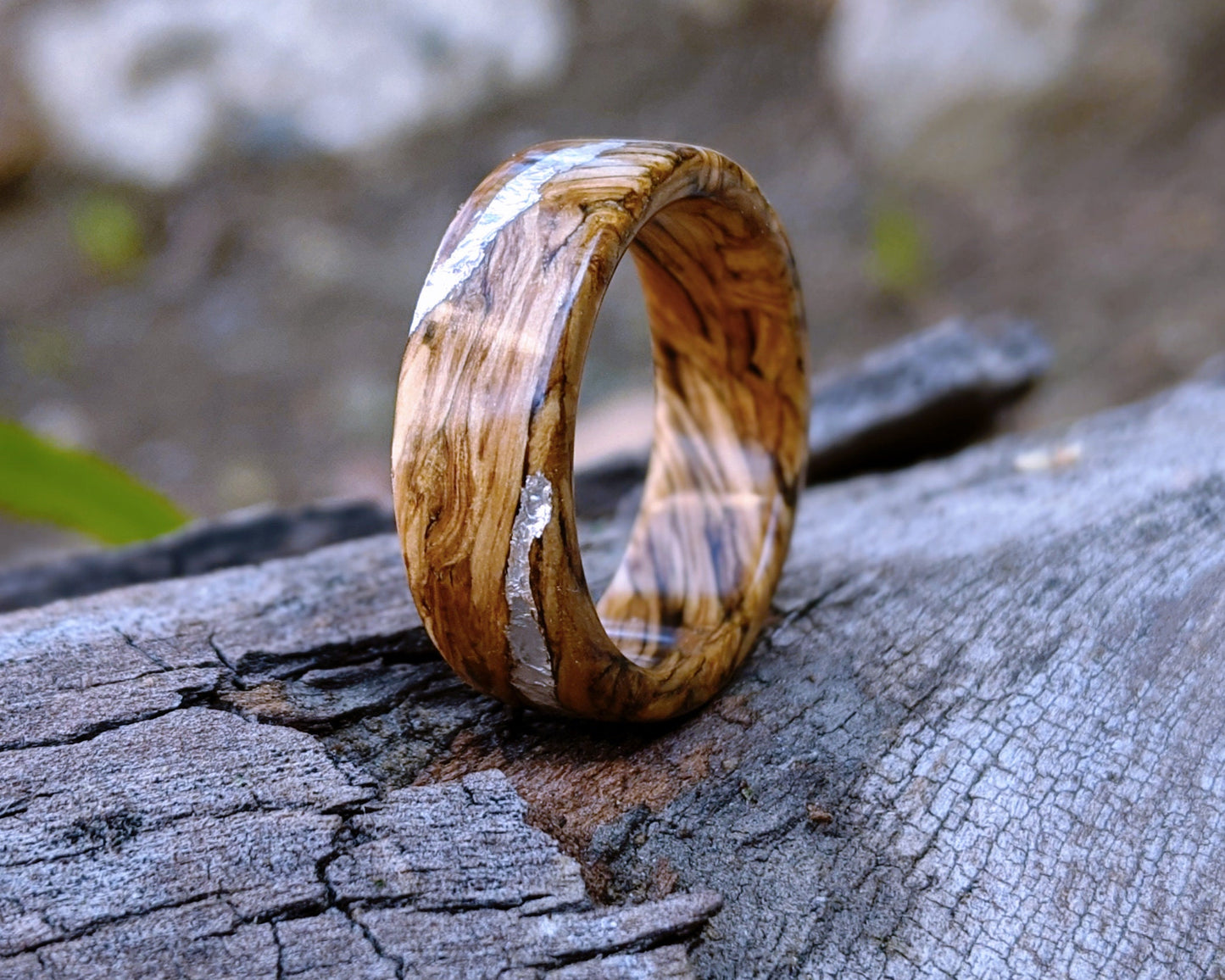 Jameson Whiskey Barrel Ring Unique Wedding Band Mens Ring Handmade Unique wedding band Grown Rings Spiral Grain