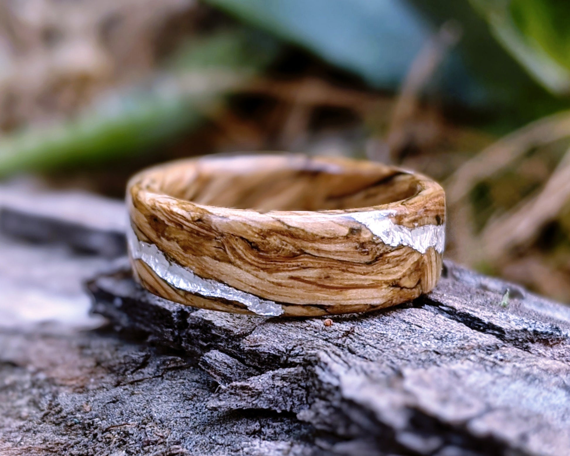 Jameson Whiskey Barrel Ring Unique Wedding Band Mens Ring Handmade Unique wedding band Grown Rings Spiral Grain