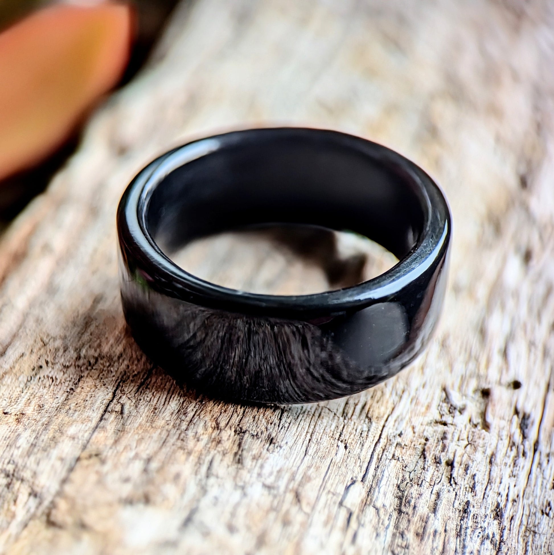 Ebony Wood Ring All Wood Rings Bands GrownRings Handmade, mens gift ideas, mens wood ring, wedding ring, Man ring, Man wedding band, wood ring men, Man wooden ring, Ebony, black ring, wood ring, ebony wood, black wood ring
