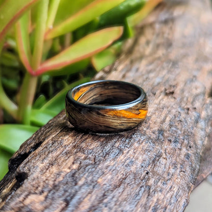 Jameson Orange Jameson Whiskey Rings Wedding Bands GrownRings Jack Daniels Barrel, Whiskey Barrel Ring, White oak, Handmade, Reclaimed Wood, mens ring handmade, custom wood ring, Womens ring, rings made of wood, Bartender Gift, Anniversary gift, Irish wedding, Jameson Whiskey Barrel