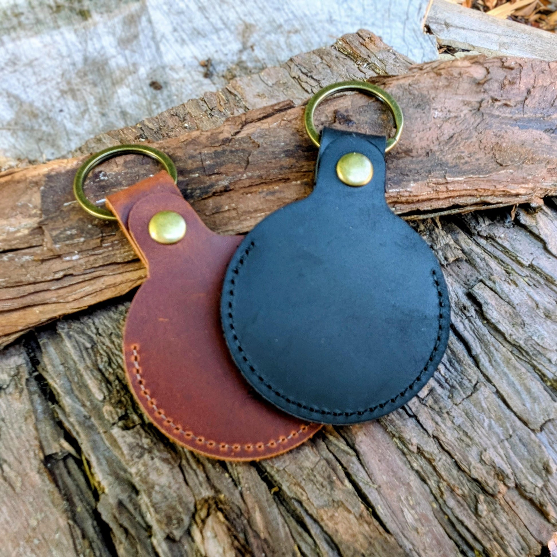 Leather Ring Holder, Pouch, Pocket, Keyring Gift Accessories Gifts For The Couple GrownRings Grown Rings, Custom Gift, Engagement, Graduation, Anniversary, wedding, leather, metal, key chain, Builder, Contruction, electrician, gym