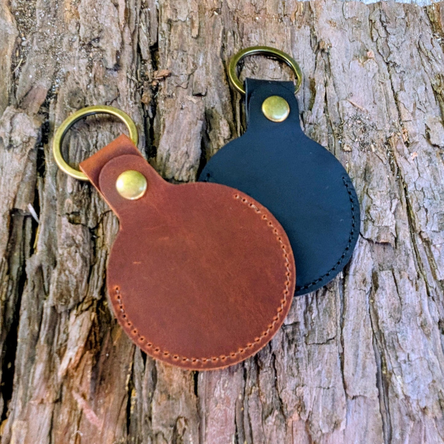 Leather Ring Holder, Pouch, Pocket, Keyring Gift Accessories Gifts For The Couple GrownRings Grown Rings, Custom Gift, Engagement, Graduation, Anniversary, wedding, leather, metal, key chain, Builder, Contruction, electrician, gym