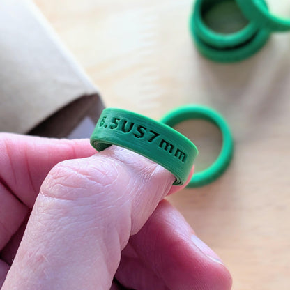GrownRings 3D Printed Sizing Ring Set (Includes the ordered size, + Jewelry Sizers GrownRings love, Gold, White Gold, Silver, Creativity, Symbol, Runic, Celtic, Inscription, Customization, engraving